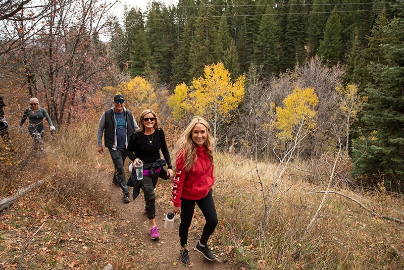 Coaches on Stewart Falls hike.